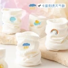 Women's mid-calf socks, ins trendy spring and autumn, Japanese-style cute embroidered rainbow long socks, Korean-style white long calf men's socks Application Scenario